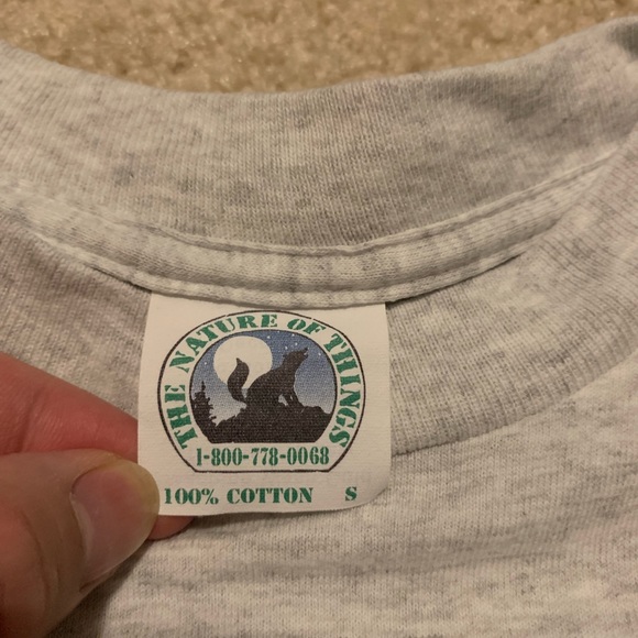 Vintage 1994 The Nature of Things Howling Wolf Sing Stitched T-Shirt - Picture 4 of 5